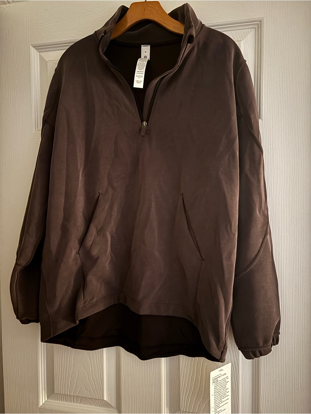 Women’s burgundy quarter zip